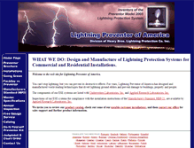 Tablet Screenshot of lightningpreventor.com